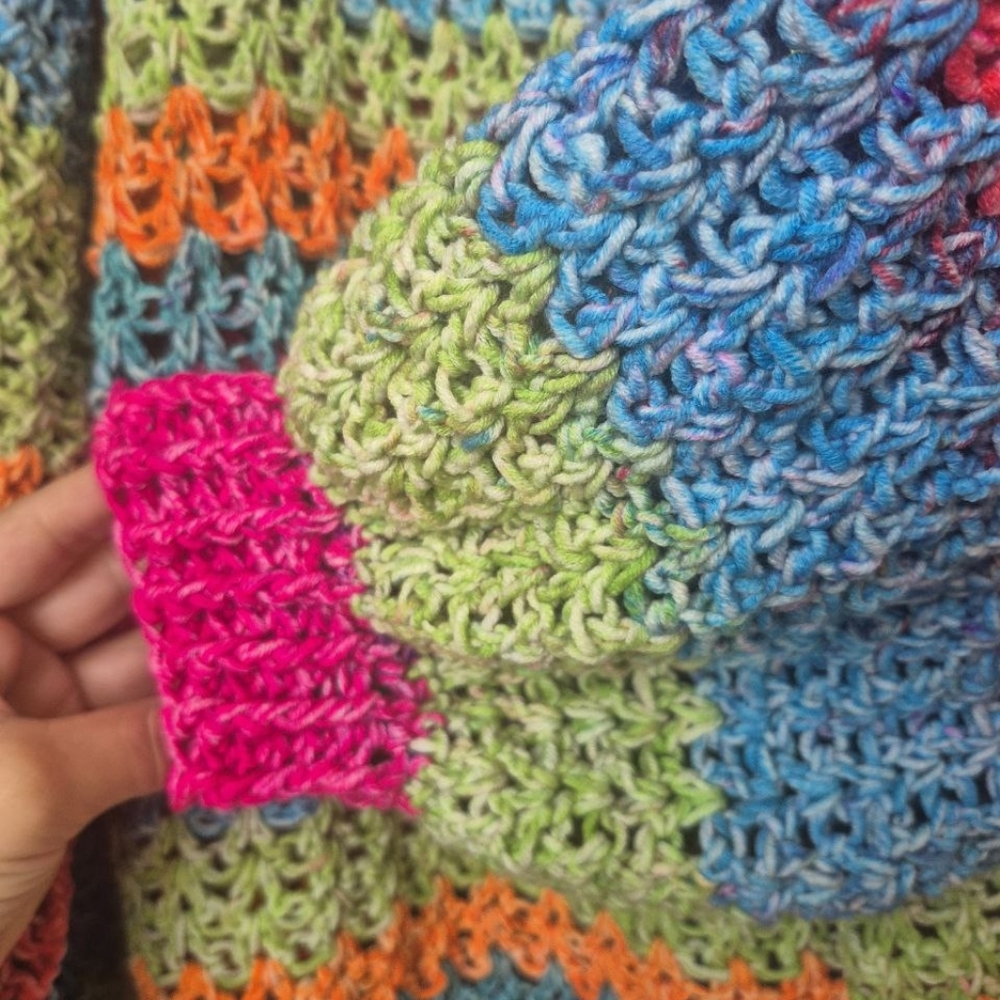 Multicolor Crochet Sweater - Picture 5 of 10